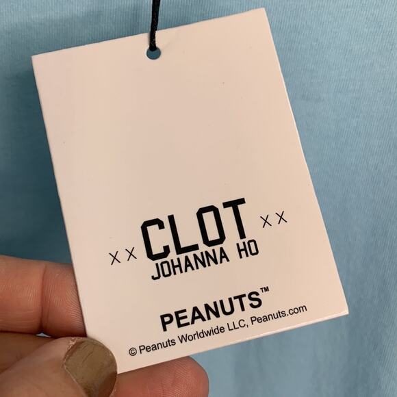 CLOT Johanna Ho X Peanuts 3/4 Sleeve Raglan Tee T-Shirt New with Tag W-532 Sz S - Picture 7 of 12